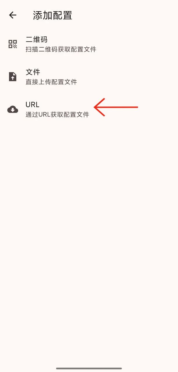 选择通过 URL 添加